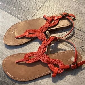 Merona Orange Braided Sandals